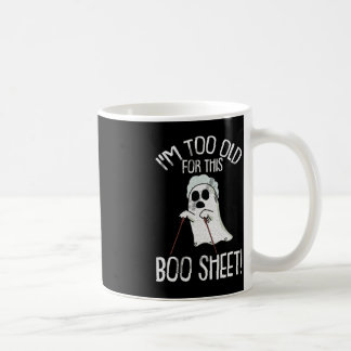 För gammal för Boo Lakan Lazy Halloween Costu Kaffemugg