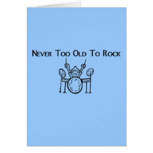 För gammal handelsresande aldrig att vagga hälsningskort