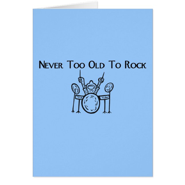 För gammal handelsresande aldrig att vagga hälsningskort (Framsidan)