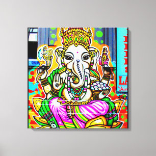 För Ganesh för konst för Melbourne grafittigata Canvastryck