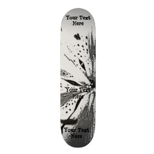 för gatakonst för svartvita stänk abstrakt stil old school skateboard bräda 18 cm