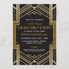 för Gatsby för inbjudan för 20-talart