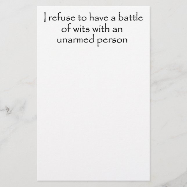 För gåvafödelsedag för roliga citationstecken brevpapper (Framsida)