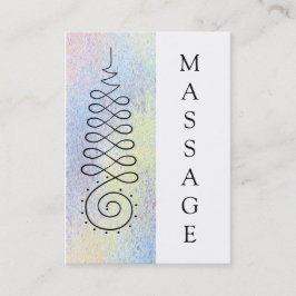 För geometrimassage för *~* sakral pastell för visitkort