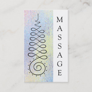 För geometrimassage för *~* sakral pastell för visitkort