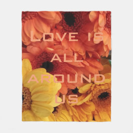 För Gerberadaisy för orange gul filt för kärlek