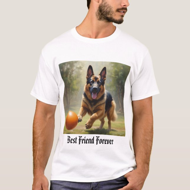 För german shepherd älskare, t-shirt for hundälska (Framsida)