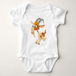 För getbaby för gullig tecknad rinnande dräkt tee shirt