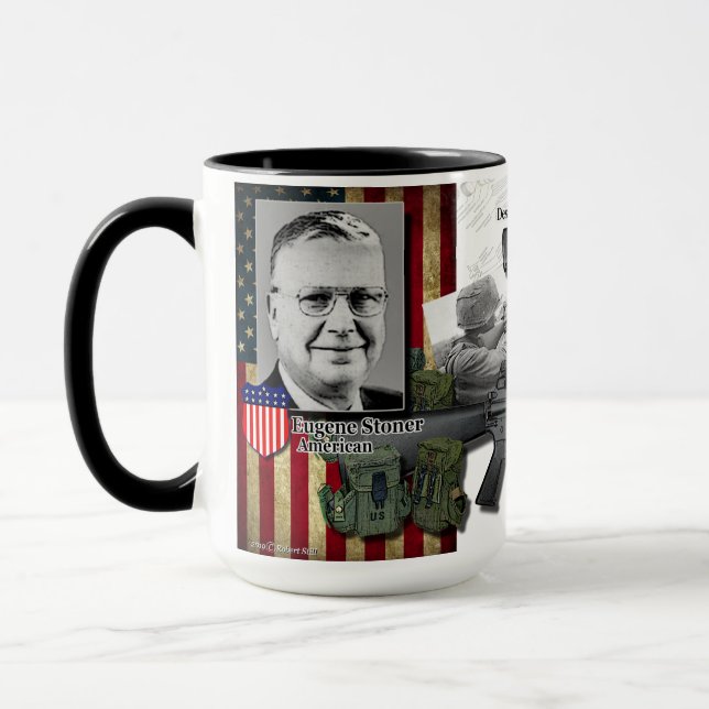 För gevärkaffe för Stoner M16 AR Armalite mugg (Vänster)