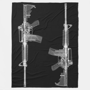 För gevärskjutvapen för vapen AR-15 amerikan f Fleecefilt