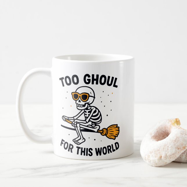 För Ghoul för den här världen Kaffemugg (Med munk)