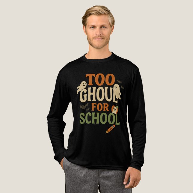 För Ghoul för skolläraren Halloween Shirt T (Hel framsida)