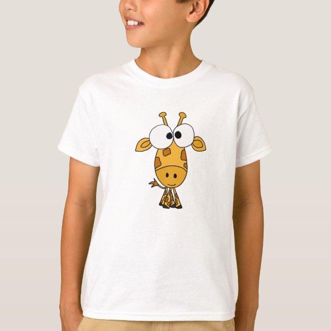 För girafftecknad för annons rolig skjorta tee shirt (Framsida)
