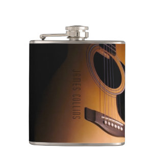 För gitarrpersonlig för klassiker akustisk flask fickplunta