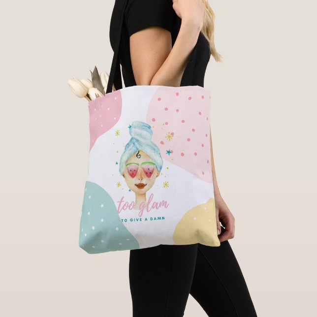 För glam mot Ge en dammmunk, en cute Beauty Memine Tygkasse (Närbild)
