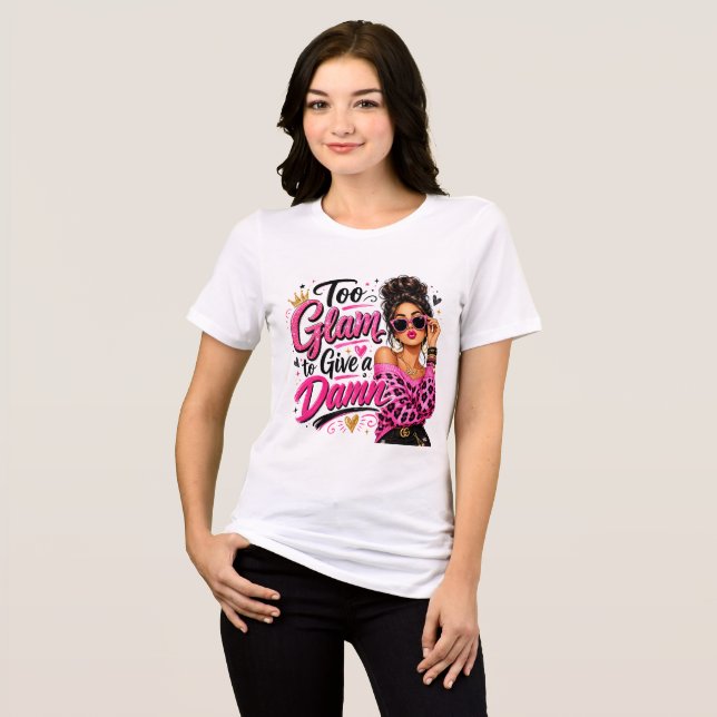 För glamourös t shirt (Framsida Full)