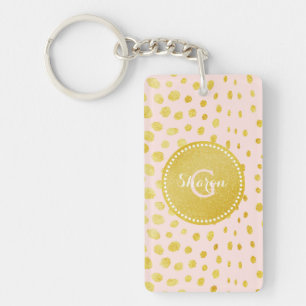 För glittercheetah för chic rosa faux guld-