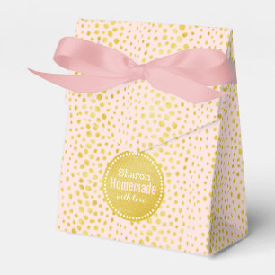 För glittercheetah för chic rosa faux guld- presentaskar