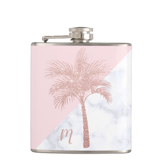 För glitterhandflatan för elegant flickaktigt rosa fickplunta (Framsidan)