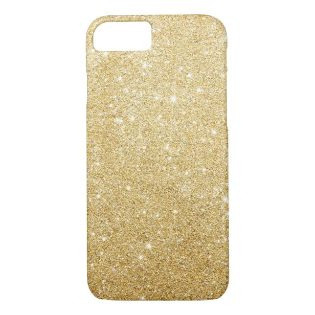 För glitteriPhone 7 för Faux guld- fodral Case-Mate iPhone Skal (Baksida)