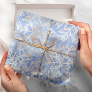 För glitterjul för blått Glam glädje för Snow Presentpapper