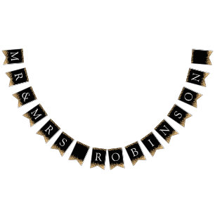 För gnistraguld för bröllop guld- ljus vimplar