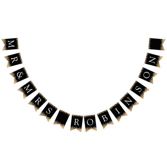 För gnistraguld för bröllop guld- ljus vimplar (Alla)