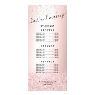 för gnistrakonfettiar för rosa guld- glitter reklamkort