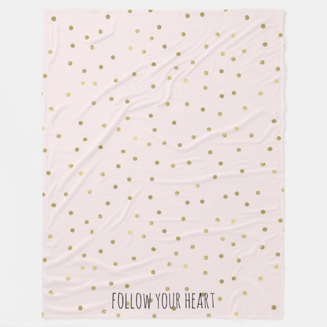 För gnistrakonfettiar för rosor rodna guld- fleecefilt (Framsidan)