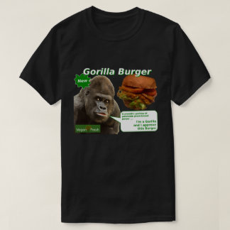 För gorillahamburgare för Vegan ny T-tröja T-shirt