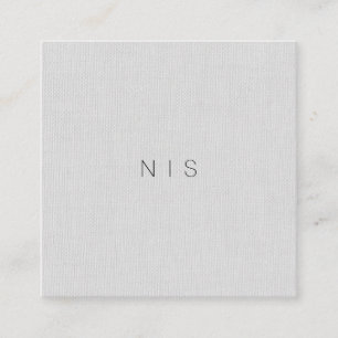 För grå färglinne för klassiker Minimalist sk Fyrkantigt Visitkort