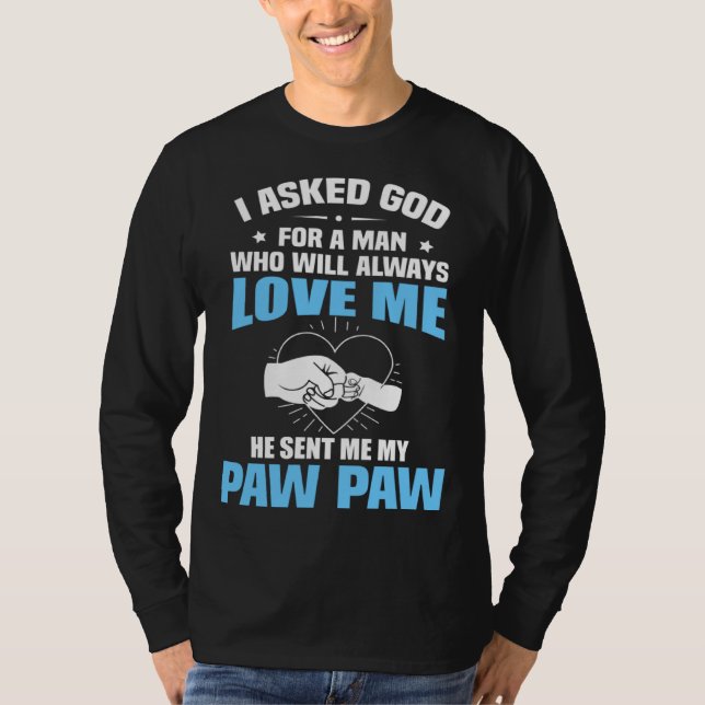 For Granddaughter Grandson From Paw Paw T Shirt (Framsida)