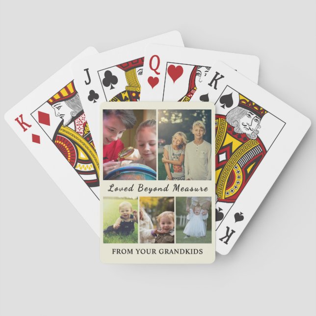 For Grandparents – Loved Beyond Measure Cards Casinokort (Baksidan)