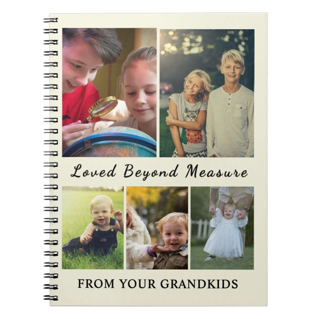 For Grandparents – Loved Beyond Measure Notebook Anteckningsbok (Framsidan)