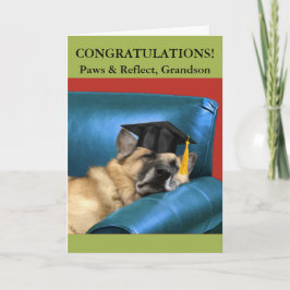 För Grandson Studenten German Shepherd Resting Kort