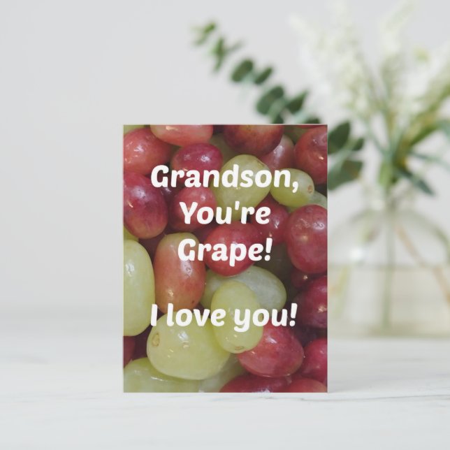 För Grandson Vykort (Stående Fram)