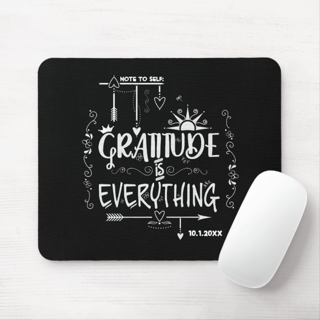 🖱 för Gratitude Chalkboard Musmatta (Med mus)