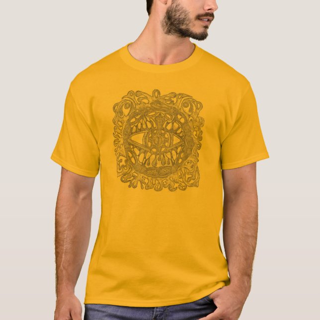 För Groda-Öga för handlagT (stam-) medicin Shaman T-shirt (Framsida)