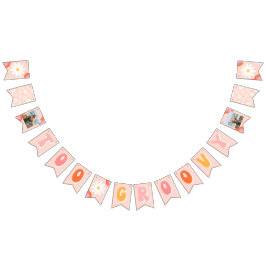 För Groovy Birthday Banner | Groovy Party Decor Vimplar