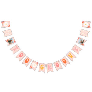 För Groovy Birthday Banner   Groovy Party Decor Vimplar