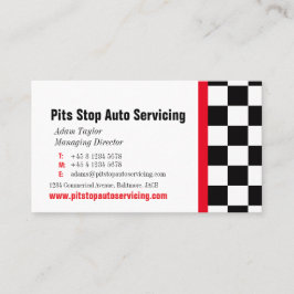 För gropstopp för automatisk motorisk serva röd visitkort