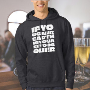 For grov översättning: FörSober Skogsgrön Hoodie