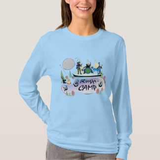 För grundläggande livlig Lt Blå Rusa T Shirt