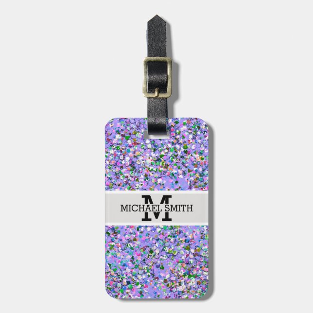 För grusglitter för multifärgad mosaisk modern bagagebricka (Vertikal Framsida)