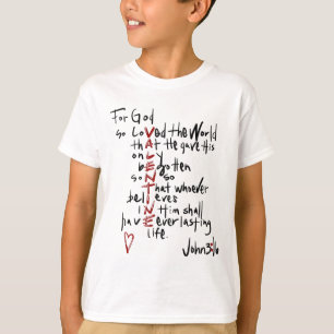 För Gud Älskade Världen Så Bibelvers Jesus Är Min T Shirt