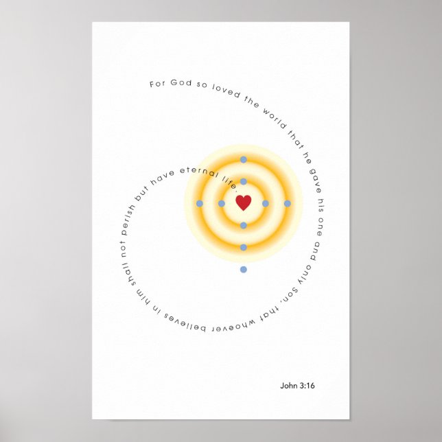 För Gud så älskad världen poster (Framsidan)