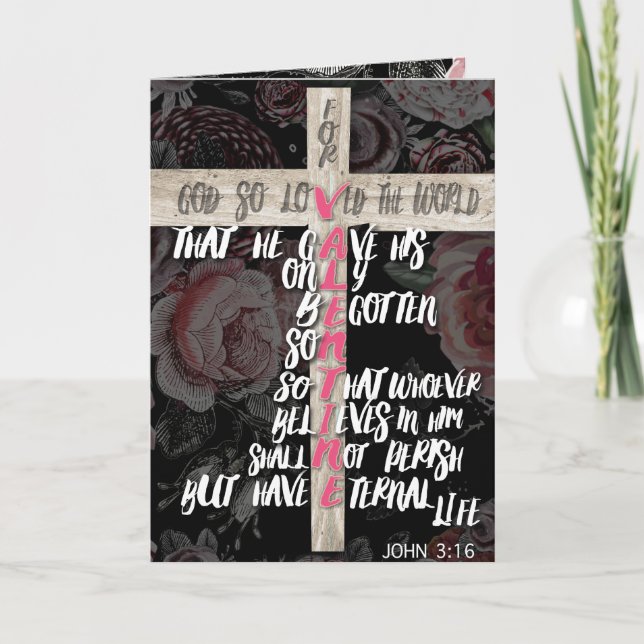 För Gud så älskade världen Helgkort (Framsida)