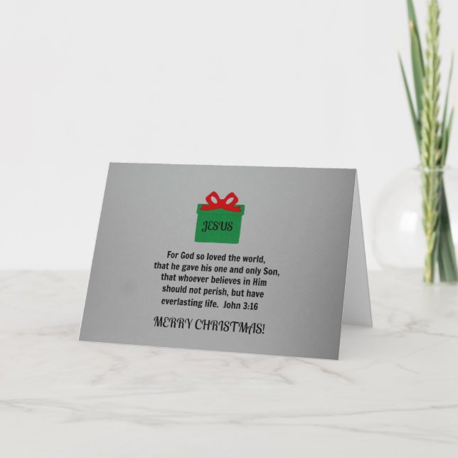 För Gud så älskade världen... Helgkort (Framsida)