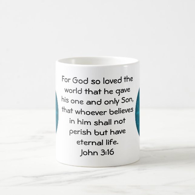 För Gud så älskade världen... John 3:16 Kaffemugg (Center)