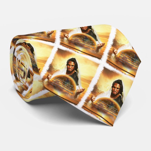 För Gud så älskade världen..John 3:16 Tie Slips (Rullad)